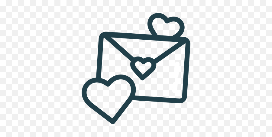 Love Letter Icon Of Line Style - Heart Emoji,Love Letter Emoji