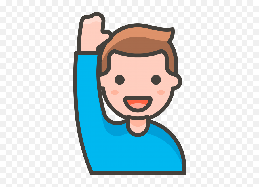 What Ticks Me Off Kids Who Call Out In Class - Man Raising Hand Png Emoji,Annoying Emoji