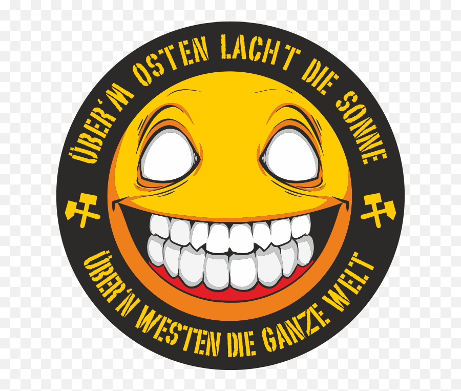 Aufkleber Berm Osten Lacht Die Sonne - Circle Clipart Full Punisher Emoji,Die Emoji