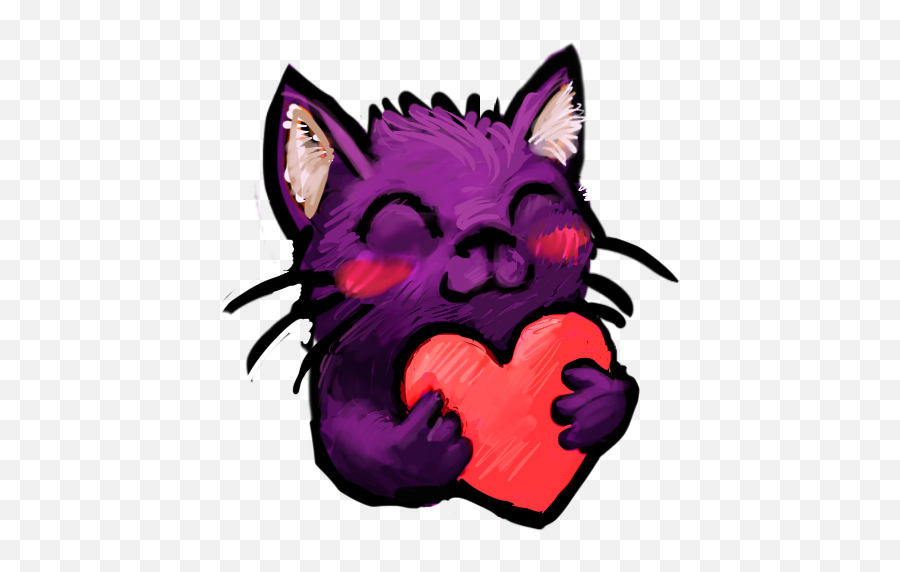 Cute Cat Png - Cute Cat Love Emote Love Emote 848544 Illustration Emoji,Pigs Emoticons