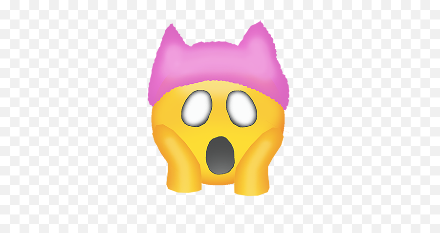 Krista Pink Hat Emojis - Clip Art,Scream Emoji