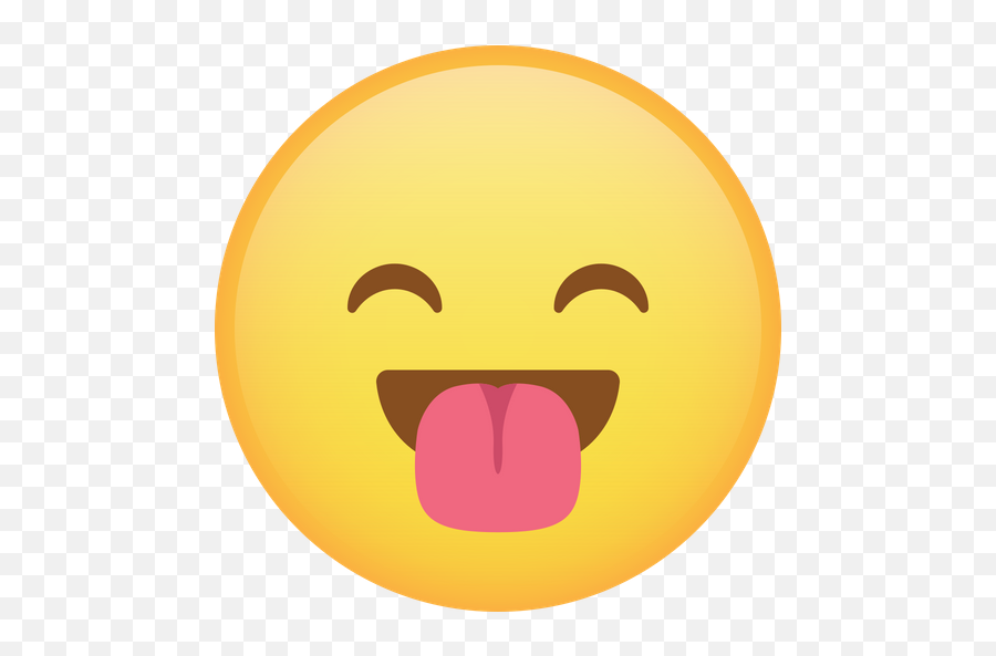 Happy Emoji Icon Of Gradient Style - Smiley,Licking Face Emoji