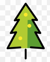 Download Christmas Tree Emoji Clipart - Nadelbaum Clipart,Emoji Xmas Tree