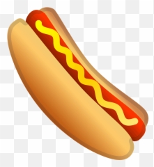 Hot Dog Emoji Clipart - Hot Dog Emoji,Popcorn Emoji