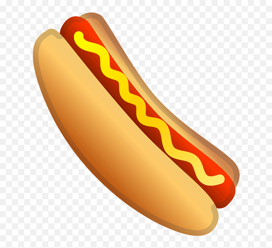 Hot Dog Emoji Clipart - Hot Dog Emoji,Popcorn Emoji