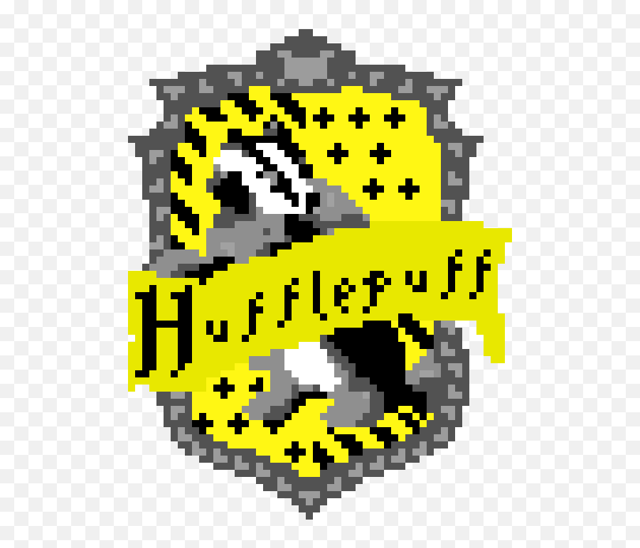 Pixel Art Hufflepuff Logo Clipart - Pixel Art Hufflepuff Emoji,Hufflepuff Emoji