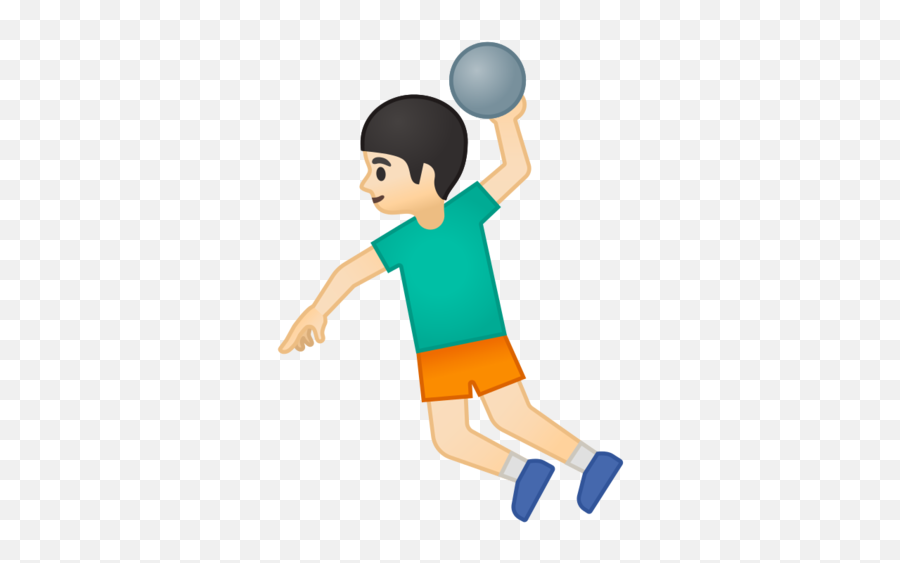 Person Playing Handball Light Skin Tone Emoji - Boy,Light Skin Emoji