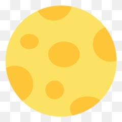 Full Moon Emoji - Circle