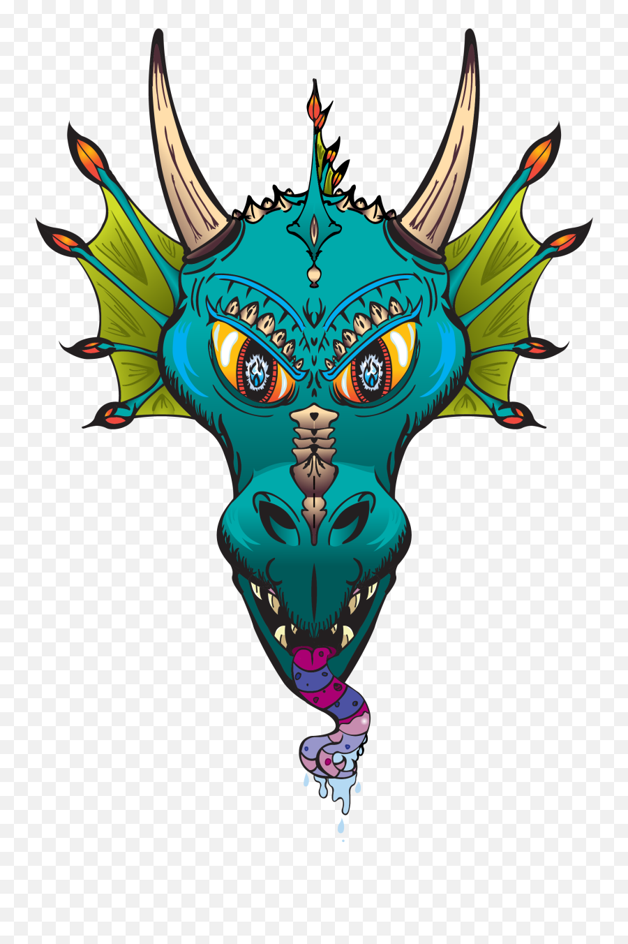 Dragon Face Png Picture - Illustration Emoji,Dragon Emojis