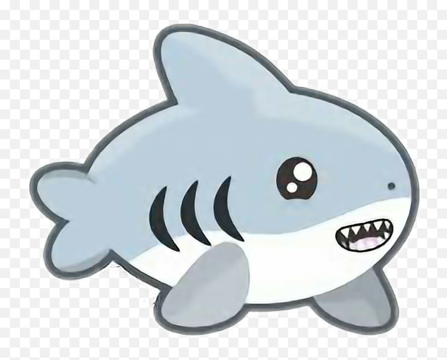 Transparent Emotes Cartoon Shark - Kawaii Shark Emoji,Shark Emoticon