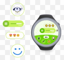 Anda Watch - Circle Emoji,Emoji Watch And Clock