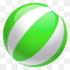 Transparent Green Beach Ball Clipart - Art Emoji