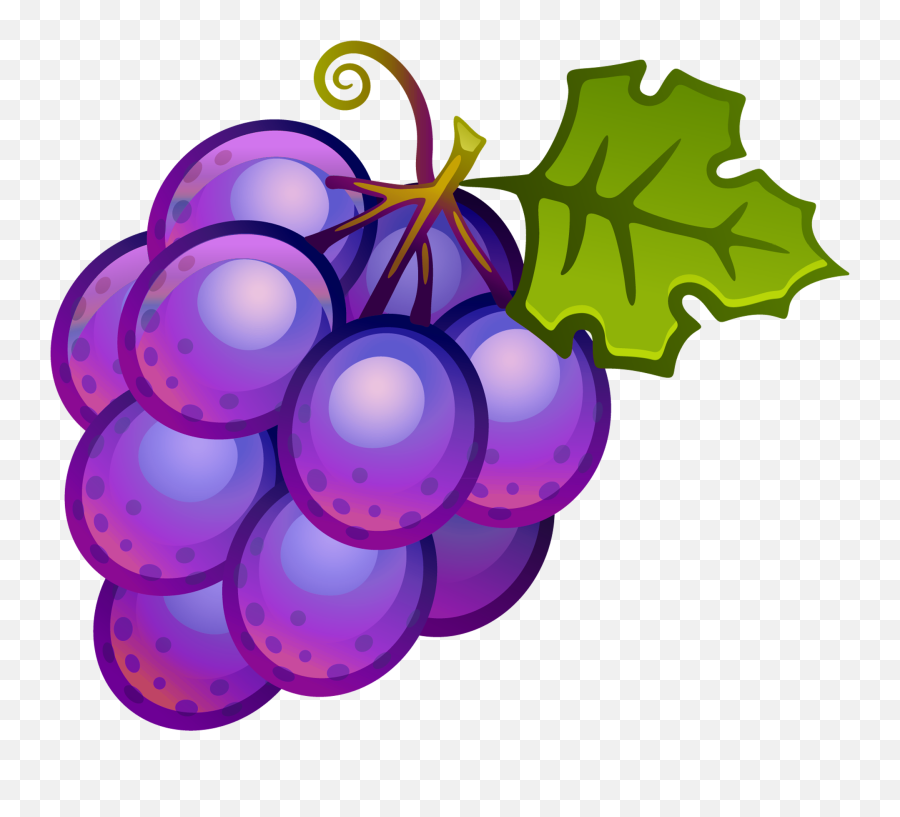 Purple Grapes - Grapes Clip Art Png Emoji,Grape Emoji Png