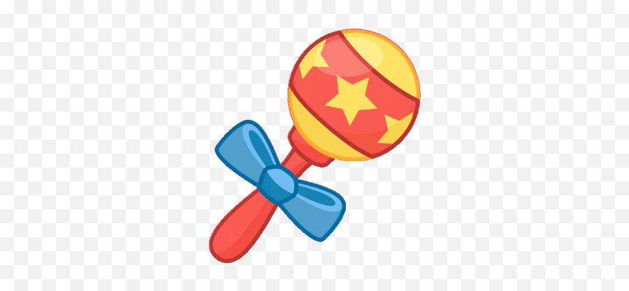 Top Blue Bow Stickers For Android Ios - Baby Toy Animated Gif Emoji,Baby Rattle Emoji