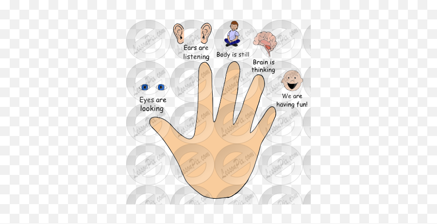 Give Me Five Picture For Classroom Therapy Use - Great Clip Art Emoji,Give Emoticon