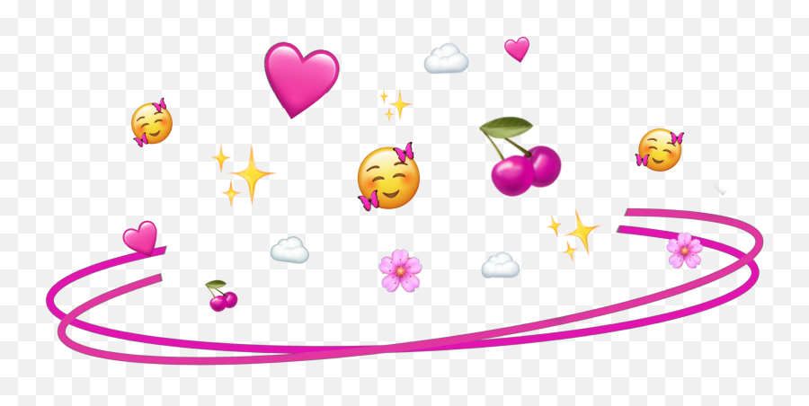 Cloud Emoji Aesthetic - Heart,Cloudy Emoji
