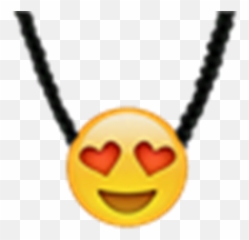 Eye Heart Emoji Necklace - Smiley