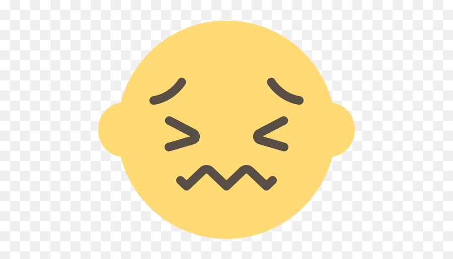 Depression Icon Myiconfinder - Nervous Smiley Outline Emoji,Sad Face Emoticon Text