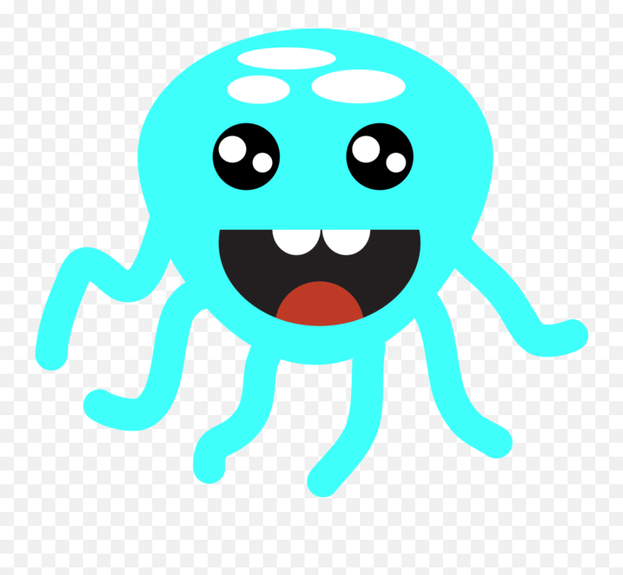 Octopus Smiley Emoticon Art Forms In Nature Drawing - Clip Art Emoji,Octopus Emoji