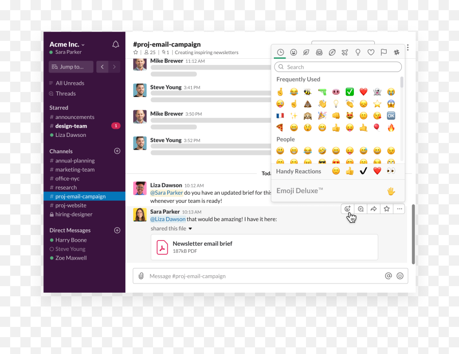 Download Slack Hd Png Download - Screenshot Emoji,Email Emoji Png