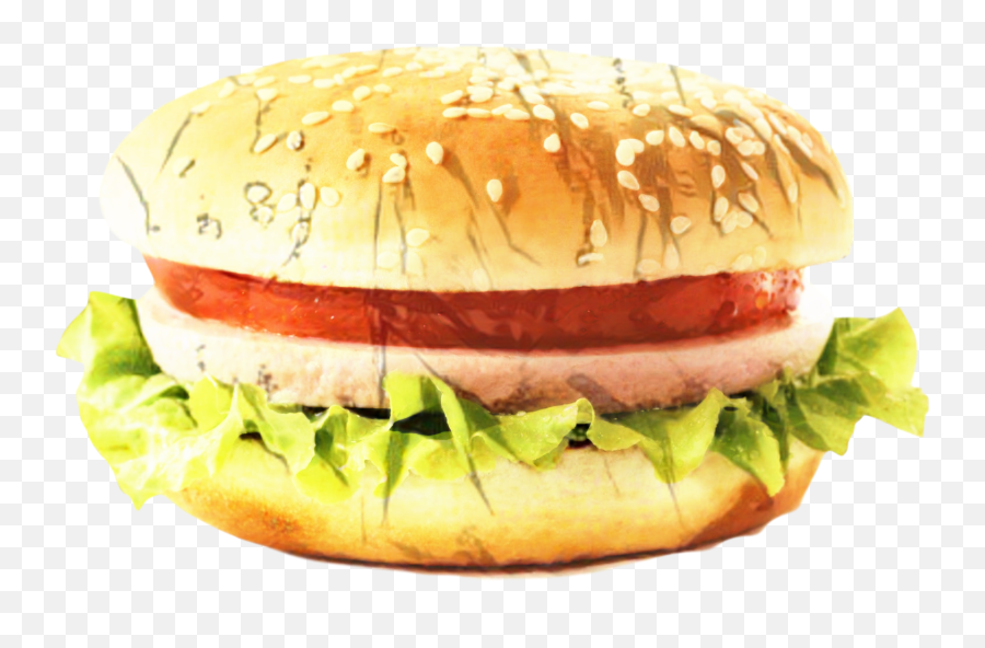 Download Hamburger Cheeseburger Bun Food Sandwich - Hamburger Emoji,Emoji Hamburger