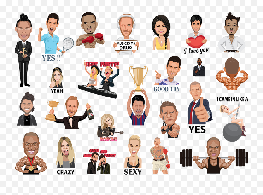 Music Emoji Png - Emoji New Way Of Marketing For Celebrities Famous People Collage Png,Calm Emoji