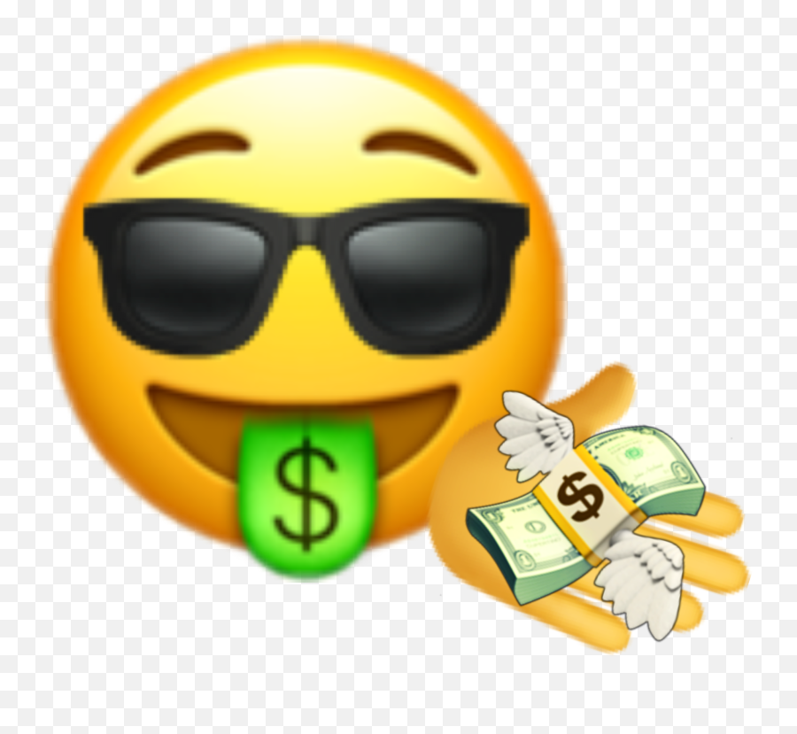 Picsart Iphone Emoji Sticker By Killabar - Iphone Money Face Emoji,Emoji Money