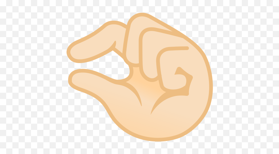 Light Skin Tone Emoji - Little Bit Hand Emoji,Pinching Hand Emoji