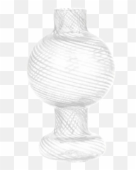 Pin Striped Glass Ball Carb Cap - Vase Emoji,Vase Bomb Emoji