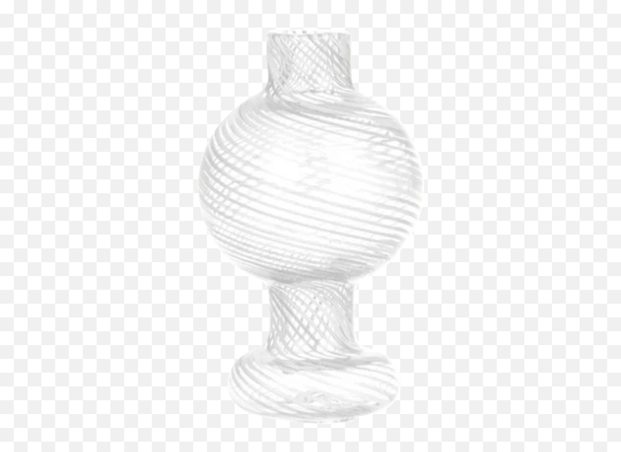 Pin Striped Glass Ball Carb Cap - Vase Emoji,Vase Bomb Emoji