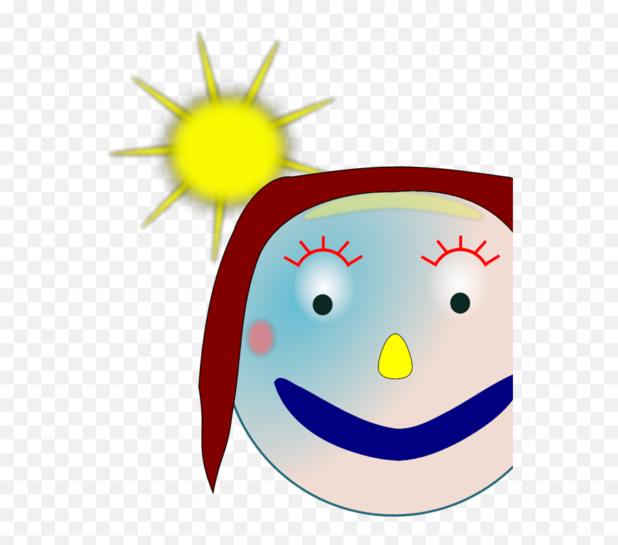 Smiley Girl Svg Vector Smiley Girl Clip Art - Svg Clipart Happy Emoji,Girl Emoticon
