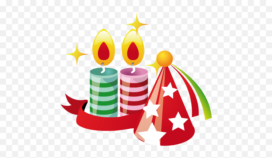 Party Hat Candles Icon - Png Party Icon Emoji,Party Hat Emoji
