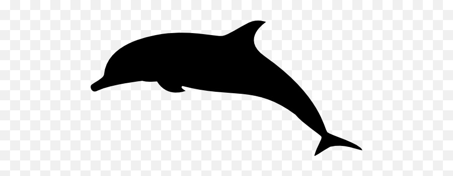 Silhouette Of A Dolphin Sticker - Dolphin Silhouette Emoji,Dolphin Emoji