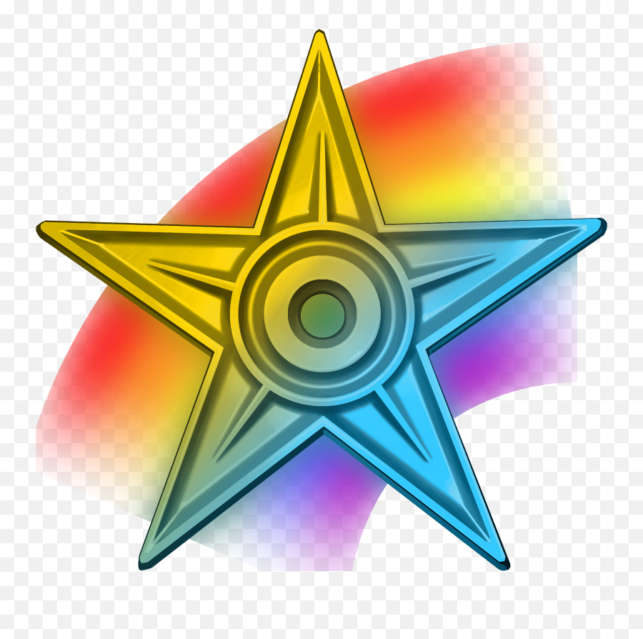 Special Barnstar Hires - Gold Stars Circle Png Emoji,Rainbow Emoji