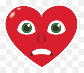 Phone Emoji Sticker Heart Face Grimacing - Clip Art,Grimacing Emoji