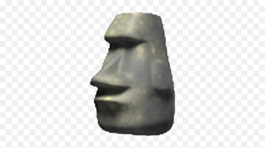 Moai - Easter Island Emoji Png,Stone Emoji - free transparent