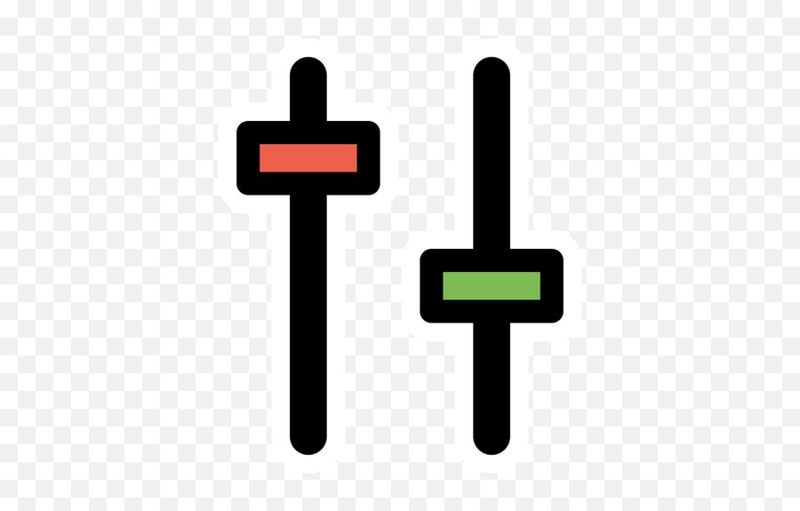 Twee Knoppen Voor Volume En Equalizer - Icon Emoji,Christian Emoji