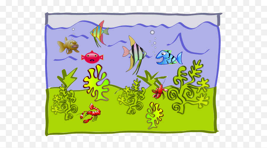 Underwater World - Clipart Fish Aquarium Emoji,Angel Emoji Pillow