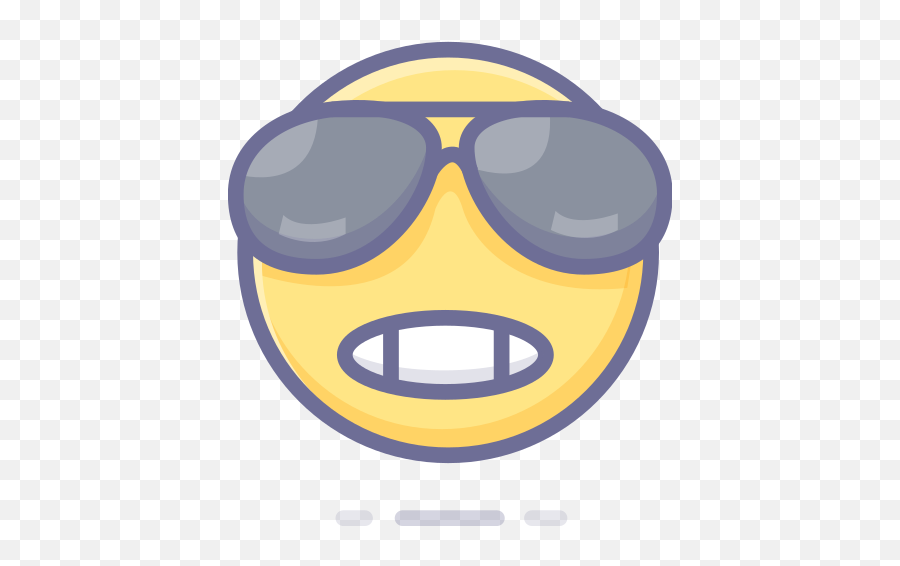 Cool Emoji Emoticon Face Smiley Emoji Free Icon Of Emotion - Download Gambar Emoji Keren,Cool Emoticons