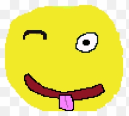Winking Tongue Emoji - Pixel Art