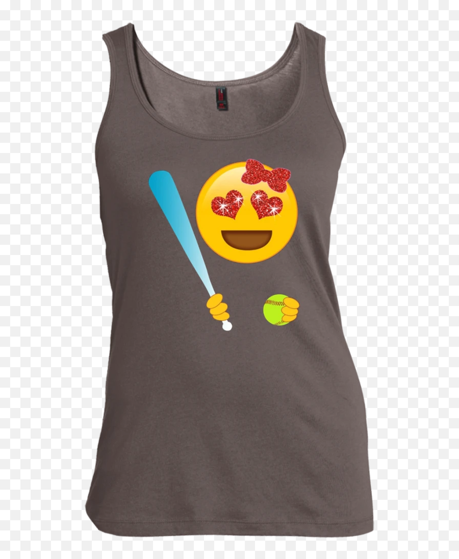 Cute Emoji Softball Player,Girls Emoji Top