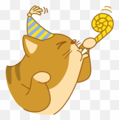 Cat Fatcat Sticker Stickers Birthday - Clip Art Emoji