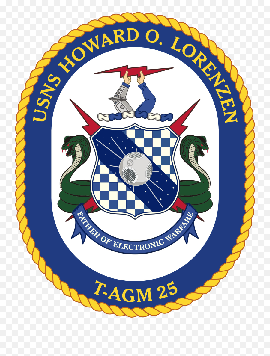 Usns Howard O Lorenzen Coat Of Arms - Ddg 118 Crest Emoji,Galaxy 4 Emojis