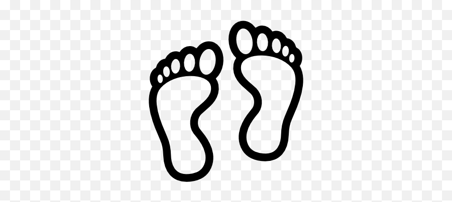 Pin - Footprints Clipart Black And White Emoji,Footprint Emoji