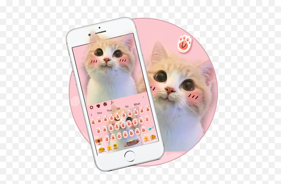 Cute Pink Cat Keyboard - Google Playu0027d Ttbiqlr Cuteness Emoji,Kitty Emojis