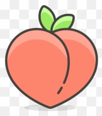 Peach Emoji Vector At Getdrawings - Transparent Background
