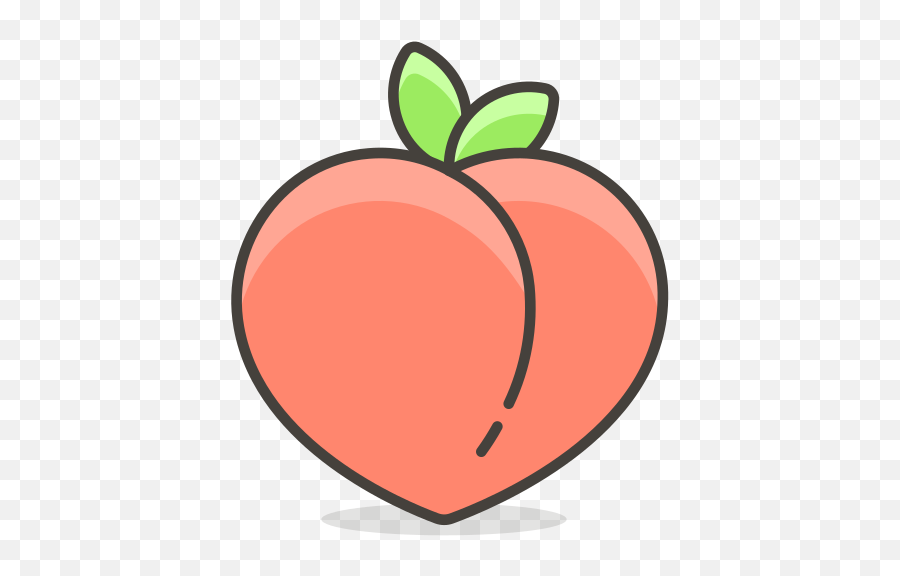 Peach Emoji Vector At Getdrawings - Transparent Background Peach Emoji Vector,Orange Emoji