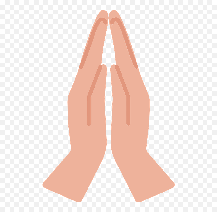Praying Hands Clipart - Illustration Emoji,Hand Prayer Emoji