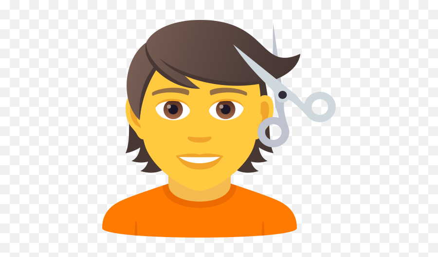 Emoji Person Getting Their Hair Cut,Cut And Paste Emoji