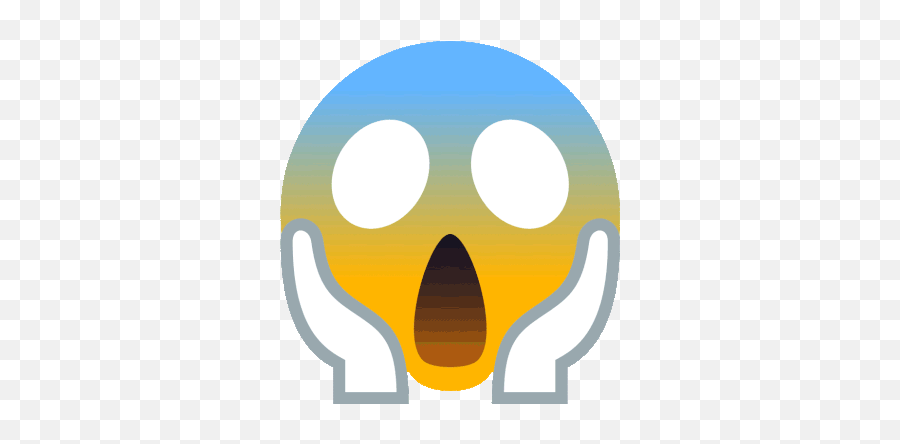 Face Screaming In Fear Joypixels Gif - Dot Emoji,Yelling Emoji